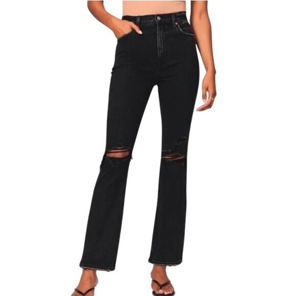 Abercrombie & Fitch Denim - Abercrombie and Fitch Jean Size 27 Fitch Ultra High Rise Straight Leg Distressed